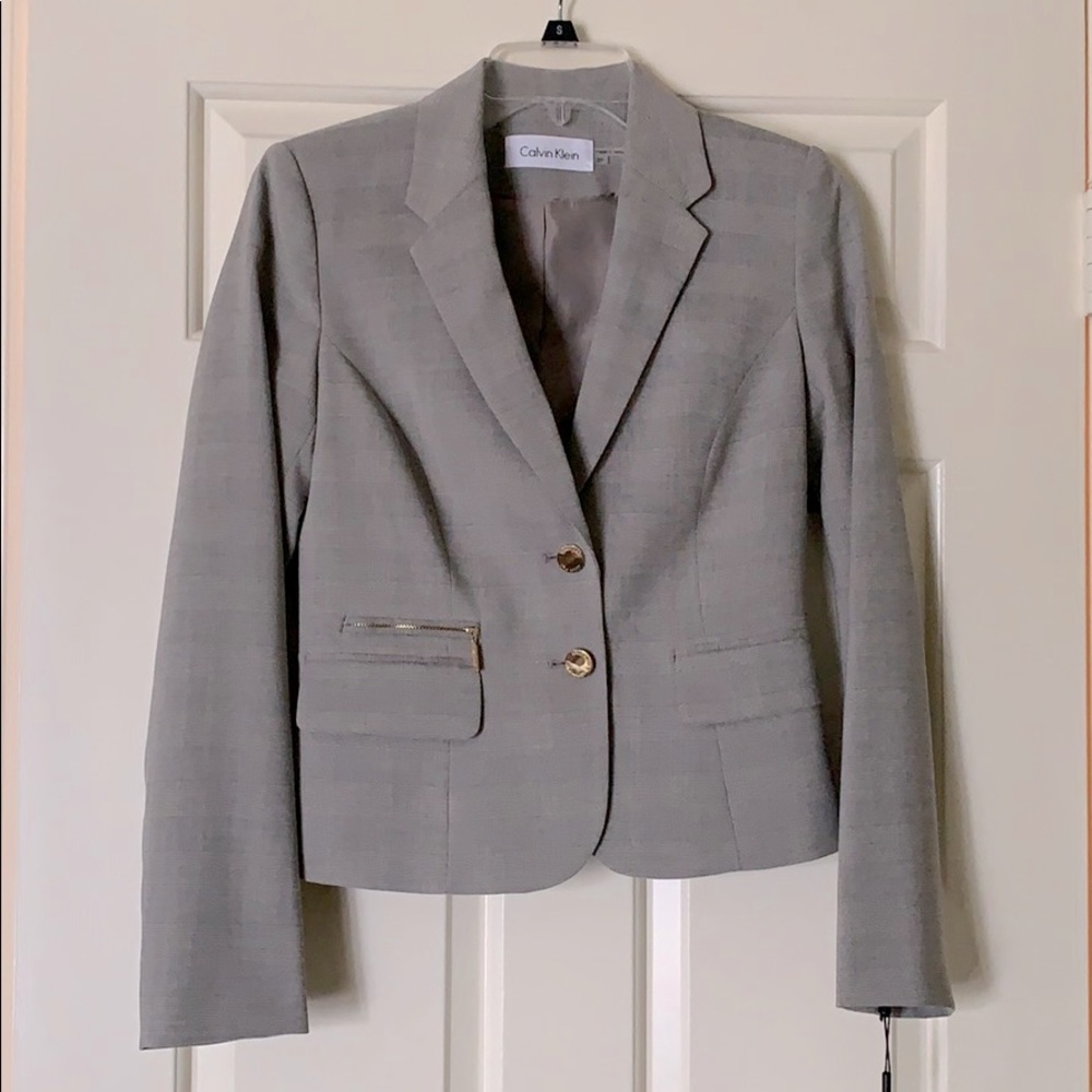 Calvin Klein grey suit